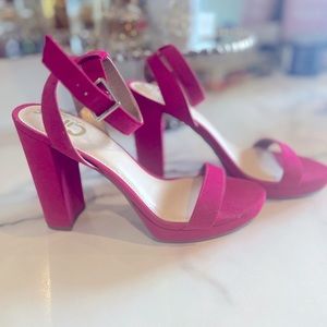 Sam Edelman Hot Pink Ankle Sandals